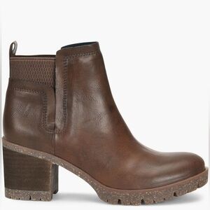 Chestnut Leather Ankle Booties